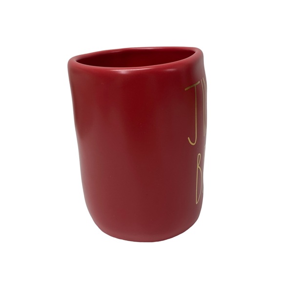 Rae Dunn by Magenta Red JINGLE BELLS with Gold Writing Coffee Mug - Picture 4 of 5